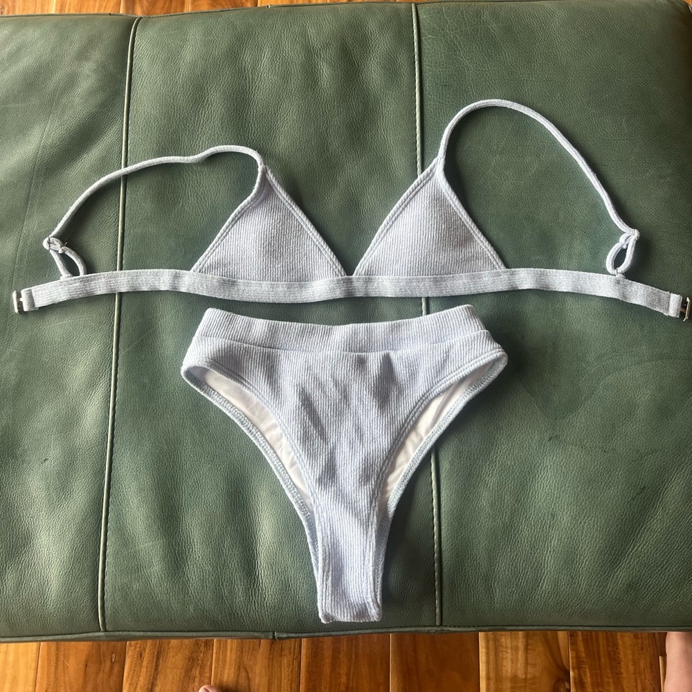 Light blue Bikini Set
High waisted
